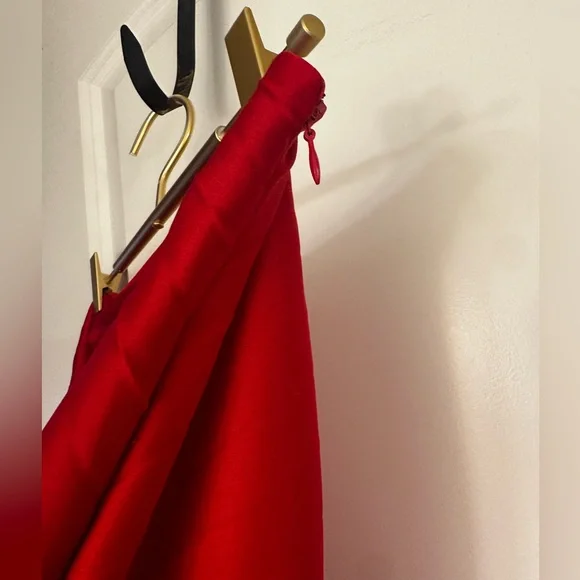 DKNY Vibrant Red A-Line Pleated Skirt - Picture 9 of 13